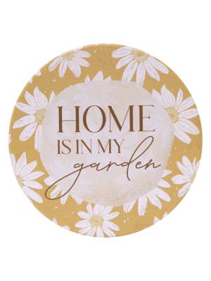 Whimsical Garden Home Ceramic Coaster