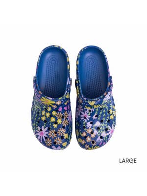 Home Grown Floral Garden Clog Large