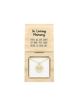 Heart & Soul In Loving Memory Locket Necklace