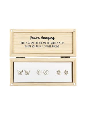 Heart & Soul You're Amazing Earring Set