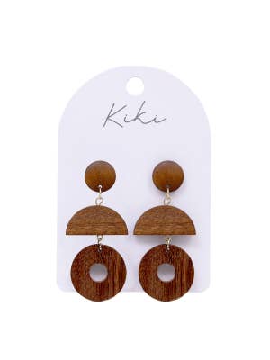 KiKi Wood Curve Earrings
