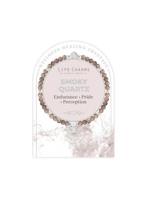 Life Charms Healing Stones Smokey Quartz Bracelet