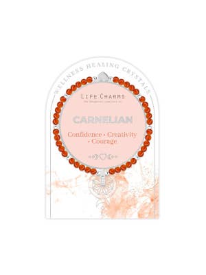Life Charms Healing Stones Carnelian Bracelet