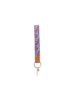 Teacher Floral Wristlet Keychain