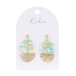 KiKi Aqua Shimmer Earrings