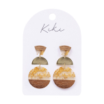 KiKi Gold Foil Curves Earrings