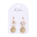 KiKi Light Shimmer Oval Earrings