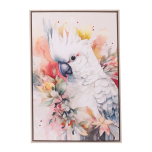 Native Blooms Cockatoo Framed Canvas 94x64