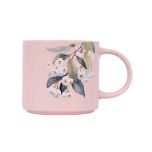 Native Blooms White Floral Mug