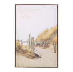 Palm Cove Beach Path Framed Canvas 94x64