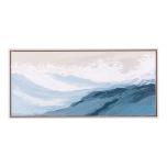 Palm Cove Textured Waves Framed Canvas 94x44