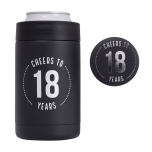 Celebration 18th Insulated Drink Cooler & Badge Set