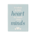 Teacher Big Heart Ceramic Magnet