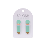 Teacher Mint Pencil Earrings