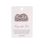 Wedding Just Married Keepsake Pin