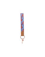 Teacher Floral Wristlet Keychain