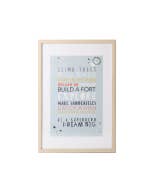 Baby Blue Framed Glass Print 43x63