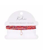 KiKi Crimson Flame Crystal Wrap Jewellery