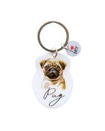 Pet Keyring Pug