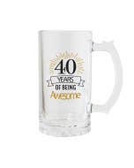 Sip Celebration 40th Beer Glass