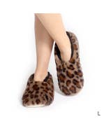 SnuggUps Women's Leopard Caramel Large