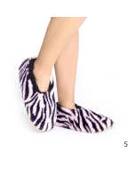 SnuggUps Women's Zebra Print Pink S