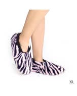 SnuggUps Women's Zebra Print Pink XL